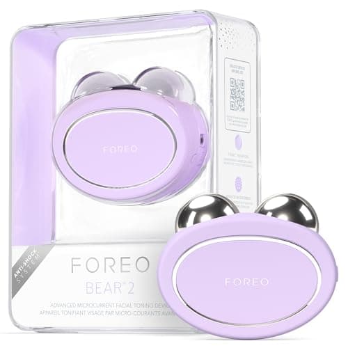 Image of FOREO Bear 2 Advanced Lifting & Toning Microcurrent Facial Device, Anti Aging Face Sculpting Tool, Instant Face Lift, Firm & Contour, Non-Invasive Skin Care Tools - Lavender
