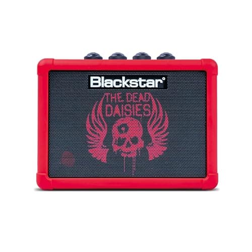 Image of Blackstar Fly 3 Dead Daisies Edition Bluetooth Portable Battery Powered Mini Electric Guitar Amp Black MP3 Line In & Headphone Line Out