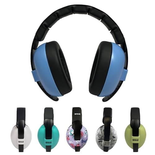Image of Banz Baby Ear Defenders - NRR 24.3dB Noise Cancelling Baby Headphones for 3-36 Months, Lightweight Over-Ear Design with Soft Headband and Cushion Cups
