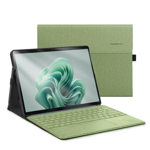 Image of Omnpak Case for Microsoft Surface Pro 11/10 /9 13 Inch, Lightweight Protective, Multiple Angle, Stylus Holder, Compatible with Type Cover Keyboard