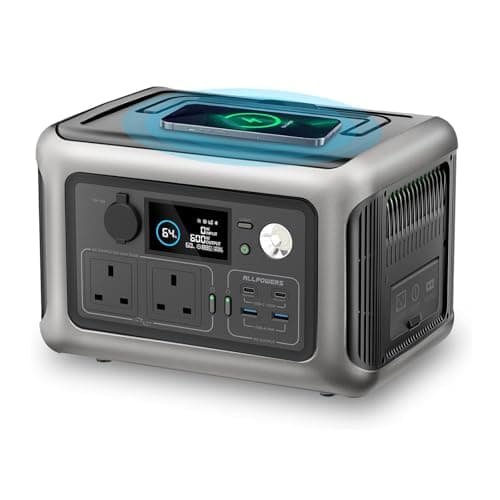 Image of ALLPOWERS R600 Portable Power Station, 299Wh LiFePO4 Battery with 600W AC/100W USB-C Output Portable Power, 1Hr Fast Charging Solar Generator for Outdoor/Camping/Fishing/Picnics