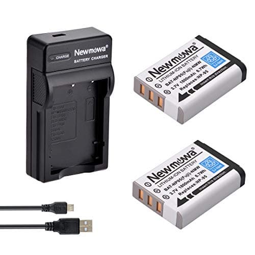 Image of Newmowa NP-95 Replacement Battery (2-Pack) and Portable USB Charger Kit for Fujifilm FinePix F30, F31fd, Real 3D W1, X100, X30, X100T, X100LE