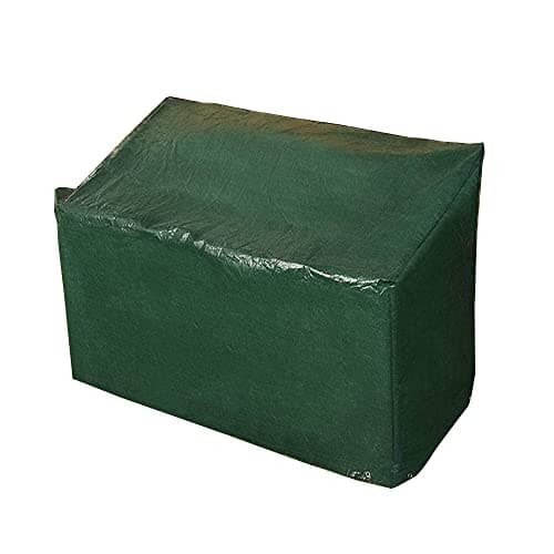 Image of Ram® Heavy Duty 3 Seater Waterproof Outdoor Garden Bench Cover with Corner Eyelets and Securing Ropes – Suitable for Benches up to 160cm (Bench Cover)