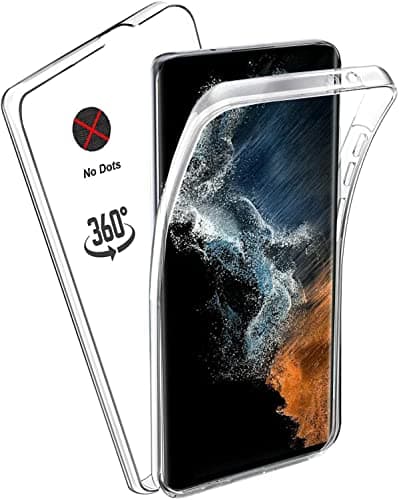 Image of KP TECHNOLOGY Galaxy S22 Ultra Case - (360 Front + Back Protection) Full Complete Protection For Samsung Galaxy S22 Ultra (CLEAR)