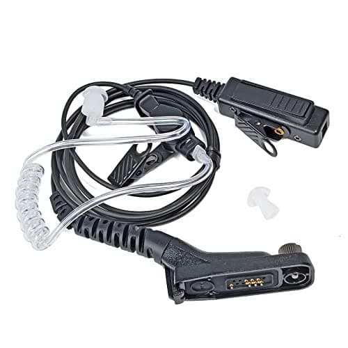 Image of HYSHIKRA Acoustic Tube Earpiece Headset with Mic Compatible with Motorola DP3400 DP4400 DP4800 DGP4150 XiR-P8200 Xpr-6300 Multi Pin Two Way Radio (1)