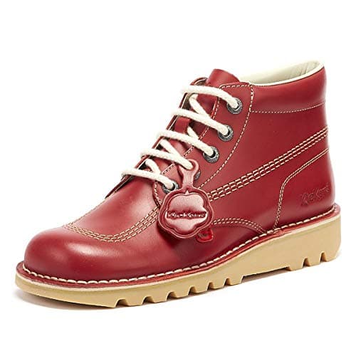 Image of Kickers Kick Hi Mens Red Boots-UK 11 / EU 46