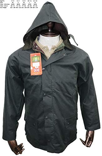 Image of Hunter Outdoor CHILDRENS BOLTON WAX JACKET (Olive, 26)