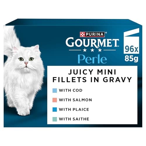 Image of Gourmet Perle (Ocean Flakes Cod, Salmon, Plaice, Saithe) Wet Cat Food 96x85g