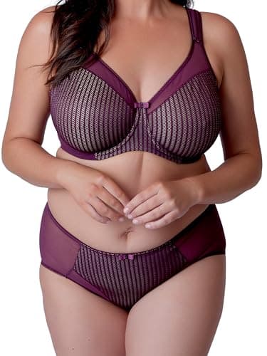 Image of Berlei Beauty Stripe Underwired Minimiser Bra (44G, fig)