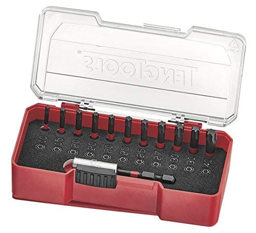 Image of Teng Tools 12 Piece 1/4 Inch Hex Drive Torx Impact Bit Driver Set (TX10 to TX40) - TJ1414