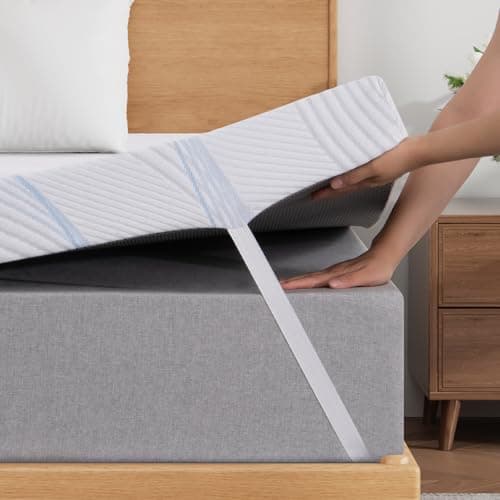 Image of Sleremind Mattress Topper Double Bed, Memory Foam Double Mattress Topper 10cm with Machine Washable Cover,Pressure Relief & Breathable,135 * 190 * 10cm