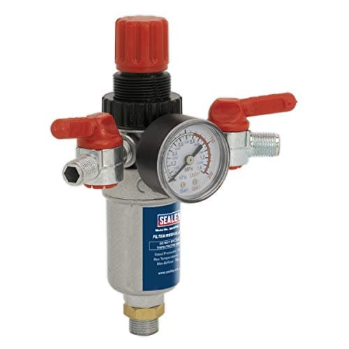 Image of Sealey Sa4Fr/38 Air Filter/Regulator 3/8Bsp Male - 1/4Bsp Male