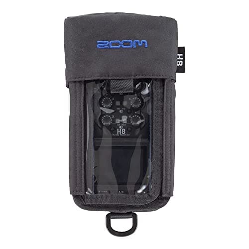 Image of Zoom PCH-8 Protective Case for H8 Handy Recorder – Water-Resistant Bag with Transparent Control Window – Protection for Audio Recordings on the go, Black