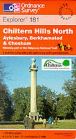 Image of Chiltern Hills North: Sheet 181 (Explorer Maps)