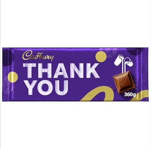 Image of Easter & Mother's Day Chocolate Variety For Best gift 2026 (Cadbury Dairy Milk Thank You Chocolate Bar 360g)