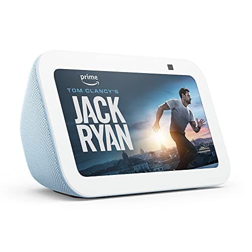 Image of Certified Refurbished Echo Show 5 (3rd generation) I Smart display and alarm clock with clearer sound I Cloud blue