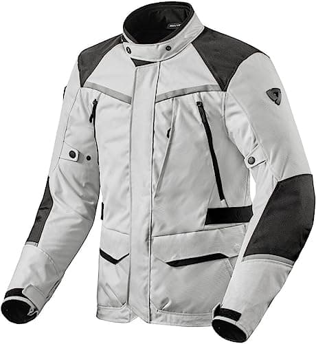 Image of REV'IT! Revit Voltiac 3 H2O Giacca Tessile Motorcycle, Grey/Black, M
