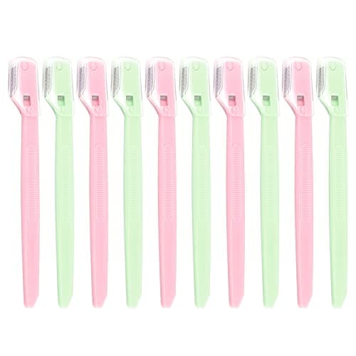 Image of 10PCS Small Eyebrow Shaver Eyebrow Razor Small Head Eyebrow Face Razors Dermaplaning Blades for Face Shavers Eyebrow Razors Shaper Face Shaving Blade Women Face Shavers for Women