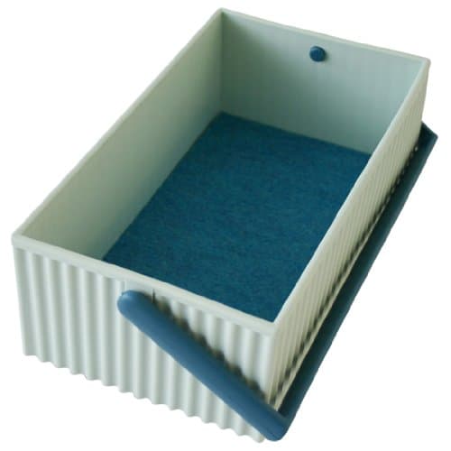 Image of Hachiman Omnioffre Stacking Storage Box Small Sky Blue