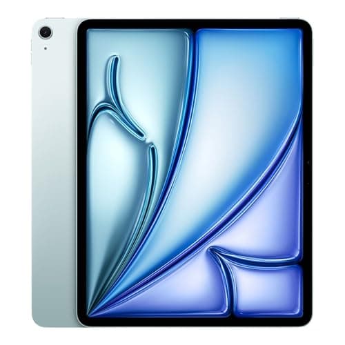 Image of 2024 Apple iPad Air (13-inch, Wi-Fi + Cellular, 128GB) - Blue (Renewed)