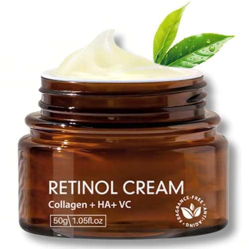 Image of Retinol Collagen Cream, Anti Wrinkle Face Cream with Hyaluronic Acid, Skin Tightening face moisturizer for women & men, Anti-Aging Deep Wrinkle Filler, Reduce Fine Lines Lifting and Firming Cream 50ML
