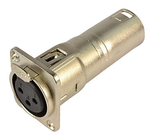 Image of Through Panel XLR Connector Female Panel to Male Rear