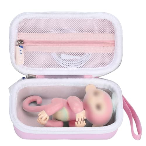 Image of worfty Case for Fingerlings Monkey 2023 New Interactive Monkey Reacts to Touch (Case Only) (Pink)
