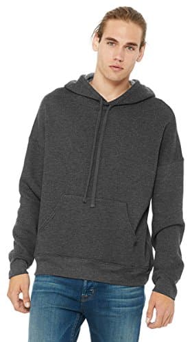 Image of Bella Canvas 3729 Unisex Sponge Fleece Pullover Sweatshirt-Dark Grey Heather-S (US)