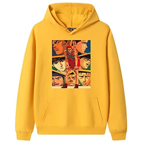 Image of Slam Dunk Hoodie for Women Men Anime Sakuragi Hanamichi Cosplay Costume SHOHOKU Printed Pullover Long Sleeve Sweatshirt Jacket Tops