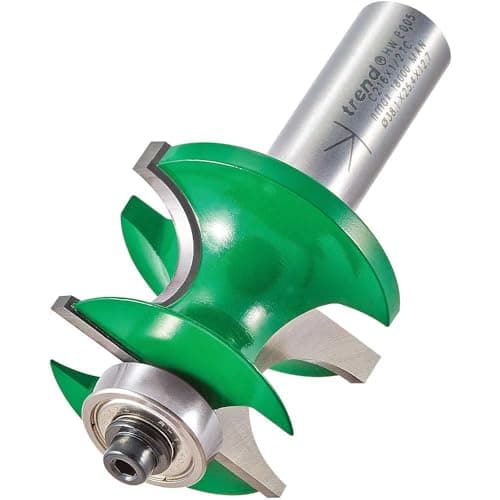 Image of Trend CraftPro Corner Bead Router Cutter, 1/2 Inch Shank, 38.1mm Cut Diameter & 26mm Cut Length, 9.5mm Radius, Tungsten Carbide Tipped, Bearing Guided, C216X1/2TC