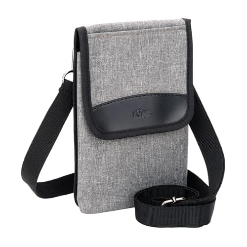 Image of KIWIFOTOS Phone Travel Pouch Bag Holster with Shoulder Strap Outdoor Multi-Function Case for Smartphone, Card, Glasses