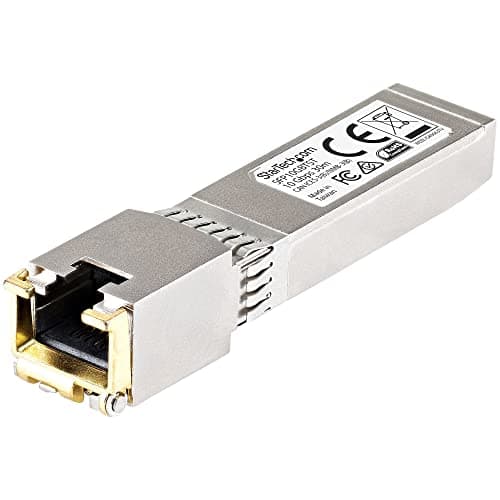 Image of StarTech.com Cisco SFP-10GB-TC Compatible SFP+ Module, 10GBASE-T, SFP to RJ45 Cat6/Cat5e, 10GE Gigabit Ethernet SFP+, RJ