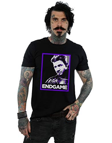 Image of Marvel Men's Avengers Endgame Hawkeye Poster T-Shirt Black XX-Large