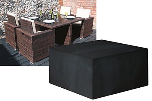 Image of (W1638-Garland) Protection Cover For 4 Seater Large Cube Set. 135cmW x 135cmL x 71cmH