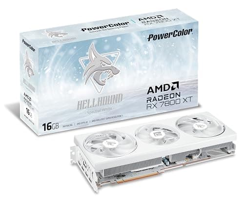 Image of Powercolor Hellhound Spectral White AMD Radeon RX 7800 XT 16GB GDDR6 Graphics Card