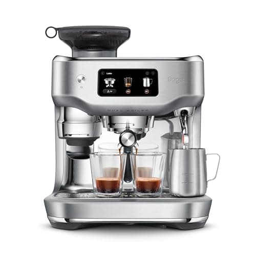 Image of Sage - The Oracle Dual Boiler, Bean to Cup Coffee Machine with Manual and Automatic Milk Frother, 45 Grind Settings - 16 Pre-Set Recipes Incl. Espresso, Cappuccino, Flat White - Stainless Steel