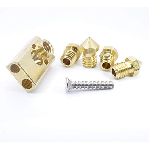 Image of Interchangeable Heater block Nozzles kit compatible with Ultimaker 2 + UM2 Extended 3D printer Olsson Block Hotend, 3.0mm