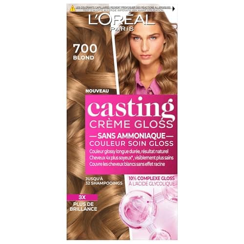 Image of L'ORÉAL PARIS - Semi-Permanent Hair Colour, Tone on Tone - Care Colour Gloss - No Ammonia - Casting Cream Gloss - Blonde (7.0)
