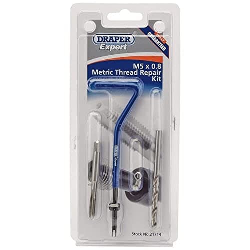 Image of Draper 21714 Expert Metric Thread Repair Kit, M5 x 0.8" , Blue