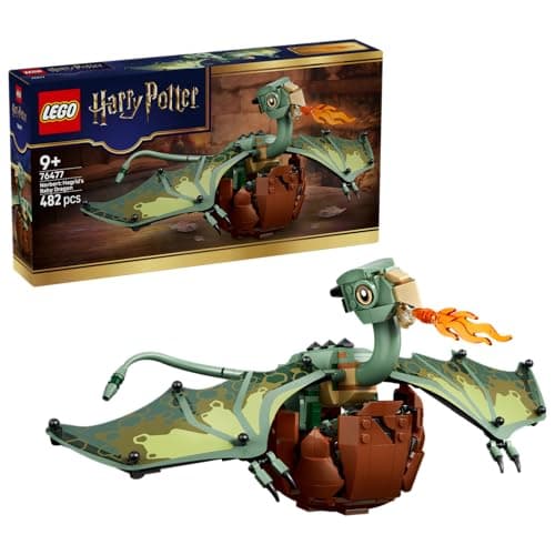 Image of LEGO Harry Potter Norbert: Hagrid's Baby Dragon Toy - Posable Figure w/Foil Wings and Egg - Kids' Room Decor - Birthday Gift Idea for 9+ Year Old Girls, Boys & Fans - 76477