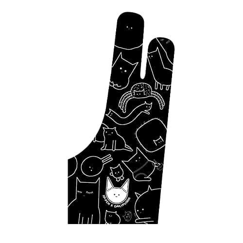 Image of XP-Pen Anti-fouling Drawing Glove Free Size for Right Hand or Left Hand Two Finger Gloves for Graphics Drawing, Tablet, Pad and Art Creation (1/PCS)