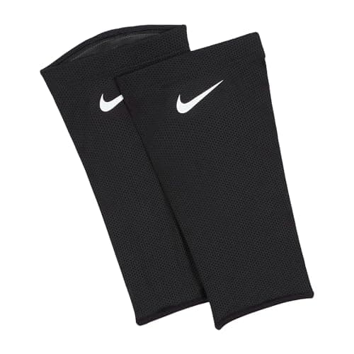 Image of NIKE Unisex Guard Lock Elite Soccer sleeves, Black White White, S UK