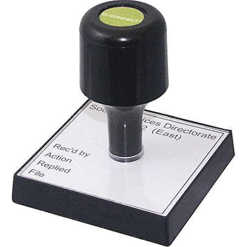 Image of Q-Connect Voucher for Custom Rubber Stamp 90 x 55 mm
