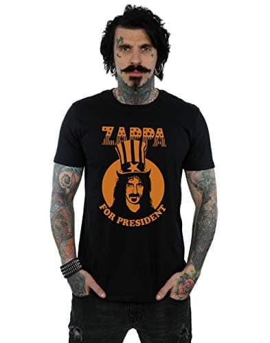 Image of Absolute Cult Frank Zappa Men's for President T-Shirt Black XXX-Large