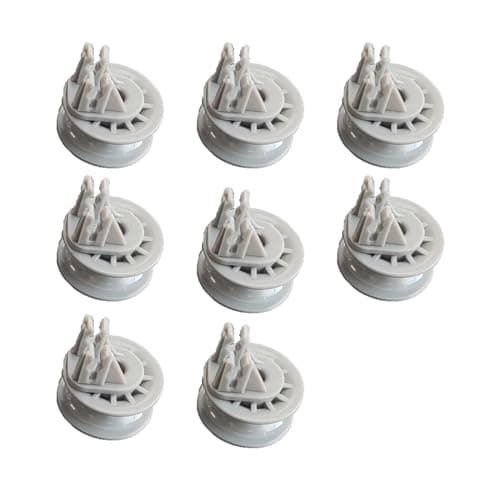 Image of DD61-00222A(8-Pack) Dishwasher Middle Rack Track Wheels Replacement for Samsung Dishwasher Modle DW80R5061/DW80R5060 Series