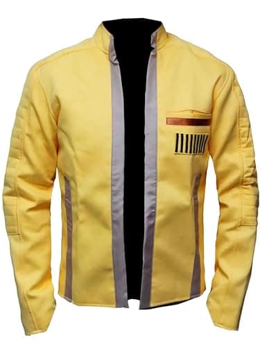 Image of Suiting Style Star War Hamill New Hope Yellow Jacket - Lightweight Luke Cotton Jacket - Western Clothes For Men