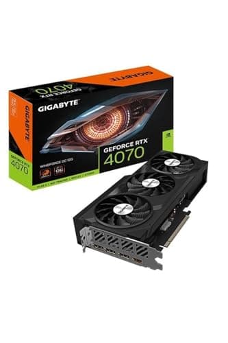 Image of Gigabyte GeForce RTX 4070 WINDFORCE OC 12GB Graphics Card - 12GB DDRX6 21Gbps, PCI-E 4.0, DisplayPort 1.4, HDMI 2.1a, NVIDIA DLSS 3, Ada Lovelace Arch, GV-N4070WF3OC-12GD