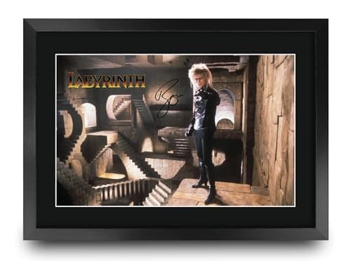 Image of HWC Trading Labyrinth Scene 1 Gifts Printed Signed Autograph Picture for Movie Memorabilia Fans - A3 Framed