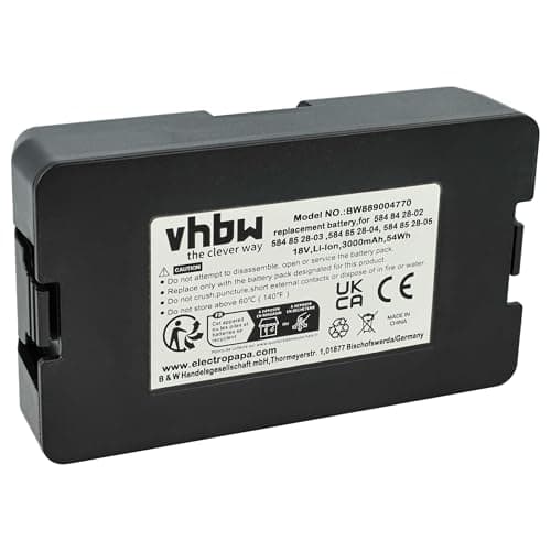 Image of vhbw Battery compatible with Flymo EasiLife 800, 350, 500, 200 Robotic Lawnmower (3Ah, 18 V, Li-Ion)