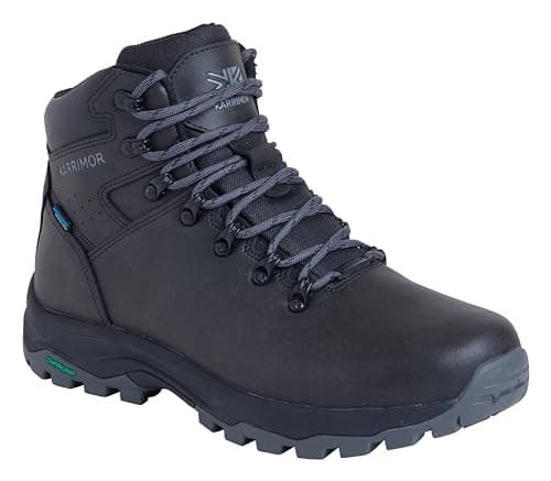 Image of Karrimor Mendip 4 CH waterproof leather walking boot weathertite Black/Grey UK 11